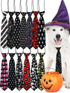 Cão vestuário 50 pçs halloween grandes gravatas elásticas ajustável grande gravata borboleta para cães acessórios de preparação para animais de estimação suprimentos