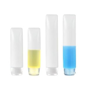 Garrafas de viagem 30ml 50ml, recipientes de higiene pessoal, vazamento de silicone à prova de vazamento, garrafas de viagem para shampoo, loção condicionadora com tampa flip dinkp