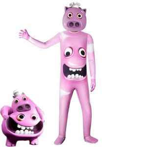 Gioco Cosplay Garten Of Ban Gartenon Pink Pig Monster Costume Cosplay Horror Anime Bambino Body Halloween Carnival Party Suit