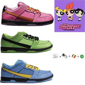 The Powerpuff Girls Designer Running Shoes Platform mens Low Blossom Buttercup Bubbles Men Women Running shoe ug boots Trainers Sneakers Jogging Walking 36-45 Gai