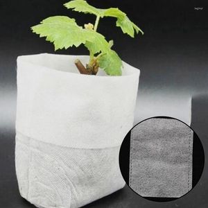 Fioriere 100 PZ 8 10 cm Borse per vivai in tessuto non tessuto Piante Coltivare Vasi per piantine Eco-friendly Biodegradabile Ventilare Crescita Piantagione