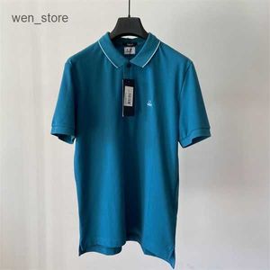 2023 Designer Letter Brodery CP Patch Men T-shirts Casual Cotton Outdoor Turndown Collar Polos Tees med original Tag Top Quality CP Comapny Stones Island också