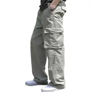 Men's Pants Fashion Cargo Men Casual Loose Baggy Big Pockets Trousers Hiphop Harem Streetwear Elastic Waist Clothing