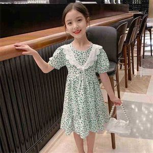 brand designer girl Dress Summer Cute Casual Kids Princess Dresses Costumes Children Party Clothes Vestidos Teen 4 6 8 10 12 Year