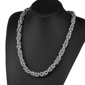 6/8/10mm Hip Hop Rostfritt stål Centipede Chain 18K Real Gold Mens Halsband Full Zircon smycken Tillbehör