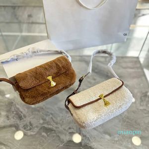 2023-Shoulder Bags Womens Designer Bag Luxury Handbag Letter Plush Underarm Cute Tote Furry Crossbody Lady Purse Wallet