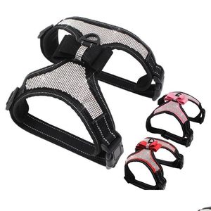 Hundhalsar Leases Dog Collar Leases Justerbar PET PUPPY Bow Harness Collar Treet For Small Medium Large Dogs Animals Walking Ha Dhvqi