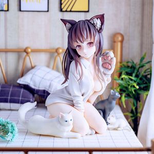 Fingerspielzeug 14 cm Dcter Koyafu Catgirl Mia Sexy Anime Figur Native Skytube Nekomusume Miya Actionfigur Erwachsene Sammlung Modell Puppenspielzeug