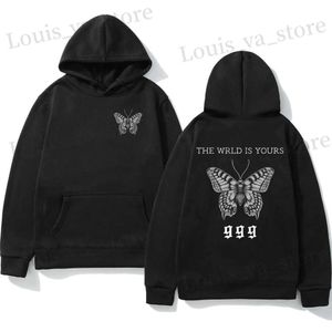 Erkek Hoodies Sweatshirts Meyve Suyu Wrld The World Sizin Hoodie Erkek Kadınlar Sonbahar Kış Büyük Boyu Sweatshirt Siyah Velvet Uzun Kollu Külot Hoodies T231016