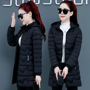 Mulheres Trench Coats Mulheres Jaqueta Inverno Long Parka Com Capuz Algodão Acolchoado Feminino Casaco de Alta Qualidade Outwear Roupas