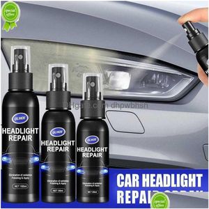 Car Light Restorative Liquid Removing Oxidation Dirt Portable Headlight Repair Polish For Restoration F2W9 Drop Delivery