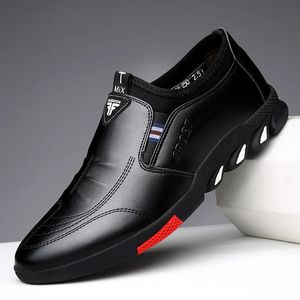 Dress Buty Skórzowe buty dla mężczyzn wiosna męska Business Casual, miękkie, bez pośpiechu oddychające w całości mokasyny zapatos 231016