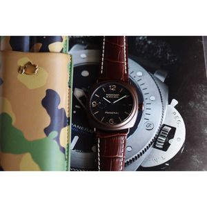 Paneriii Mirror Panerai Paneria 시계 럭셔리 시계 남자 디자이너 스위스 사파이어 자동 이동 크기 44mm cowhide 스트랩 남자 비즈니스 시계 손목 시계
