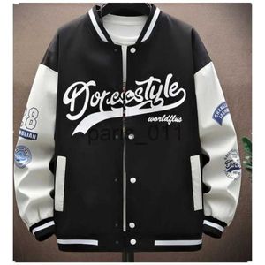 Herrjackor mäns jacka baseball set 2023 kinesisk nyår koreansk stil par gata klädrock ins hip hop mode casual lös unisex jacka b0132 x1016