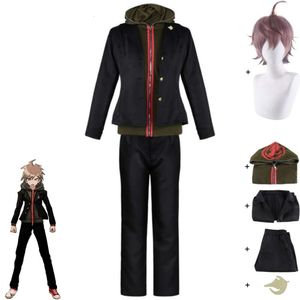 Naegi Game Makoto Dangan Ronpa Danganronpa Trigger Happy Havoc Cosplay Costume Wig Anime Hoodie Uniform Halloween Suit ronpa