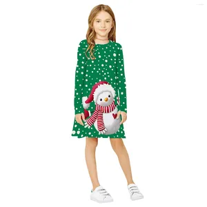 Mädchen Kleider Mädchen Weihnachten Nachthemd Seide Milch Langarm Prinzessin Party Rüschen Kleid Gestreiften Pyjamas Vestidos Kleidung