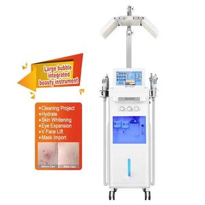 15 Handle Hydra Face Facial Diamond Peeling Shrink Pores Make Up Water Skin Care Cleaning Hydra Dermabrasion Oxygen Facial Machine With PDT Therapy Lamp