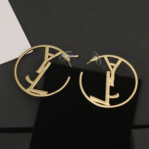 Große Creolen für Damen, Designer-Ohrringe, Gold-Ohrstecker, Schmuck für Herren, Aretes, Buchstabe Y, baumelnde Luxus-Ohrringe, Orecchini Weote CSG23102012