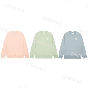 Rund hals tröja herrar pullover tröjor mode fasta färg hoodies paris designer par hoody