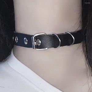 Choker Harajuku Chocker sexy Many Hole Cute Pink Black Goth Punk Cool Chokers女性用ヒップホップボンデージコスプレのためのゴシックネックレス