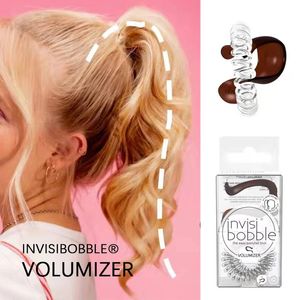 Bröllopshår smycken InvisiBobble Volumizer 2 InvisiBobble Originals Hårbanden Voluminös hästsvanshjälpare ger hästsvans volumtillbehör 231013