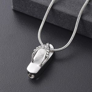 Pendant Necklaces Cremation Jewelry For Ashes Flip Flop Urn Necklace Women Men