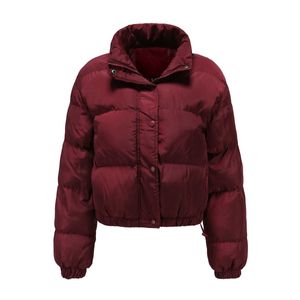 Gola alta feminina em branco inverno cortado jaquetas para casacos 2023 personalizado grosso quente curto puffer jaqueta feminina bombardeiro jaquetas 5i6zm