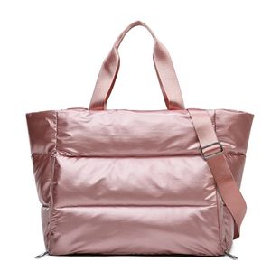 Shopping Bags Large Capacity Women's Shoulder Winter Ladies Handbags Tote Waterproof Down Bag Space Pad Sport Travel Pillow 231013