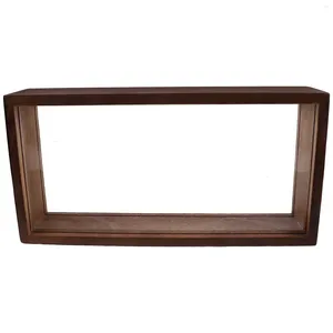 Frames Wooden Dried Flower Po Frame Display Stand Dry Box Specimen Shadow Case