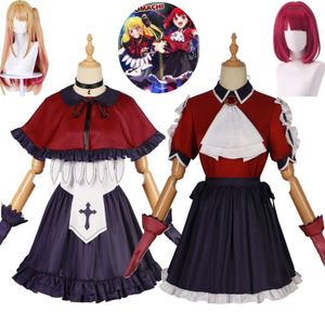 Cosplay Anime Arima Kana Hoshino Rubii Ruby Oshi No Ko Hun Idol S Kinderen Cosplay Kostuum Pruik Halloween Stage Performance Jurk pak