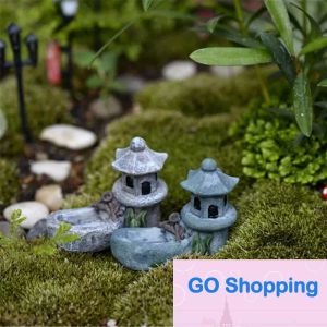 Wholesale 1pcs Vintage Artificial Pool Tower Miniature Fairy Garden Home Decoration Mini Craft Micro Landscaping Decor DIY Accessories