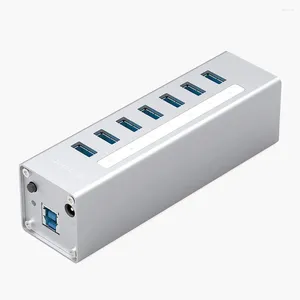 A3H7-V2-SV USB 3.0 Hub 7 Port 5 Gbps High Speed Transmission For Laptop AU EU UK US Plug