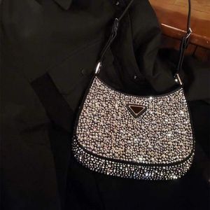 Alta qualidade pequena bolsa de diamante bolsa de luxo nas axilas bolsa de ombro fashion bolsa hobo de cristal bolsas de noite