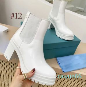 New Designer Leather and White Black nylon fabric booties Women Ankle Boots Leather Biker Metal logo Boots Booties