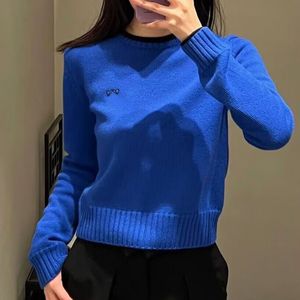 Jumper Designer Sweaters Women Knit Sweater Clothes Fashion Pullover Female Autumn Winter Clothing Ladies White Loose Long Sleeves Elegant Casual Tops