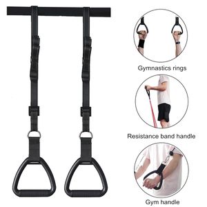 Gymnastic Rings Multifunction Gymnastic Rings Resistance Band Cable Machine Gym Handles for Core Workout Crossfit Abdominal Muscle Building 231016