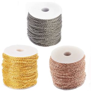 Pandahall Fermagli per capelli Barrettes 100mRoll m 4mm Catene portacavi in ferro Catena a maglie Croce non saldata per creazione di gioielli Collana braccialetto fai da te ovale piatto 231016