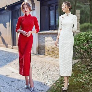 Ethnic Clothing Wedding Classic Cheongsam Elegant Mother Chinese Traditional Dress Plus Size 4XL Women's Vintage Sexy Slim Fit Praty Qipao