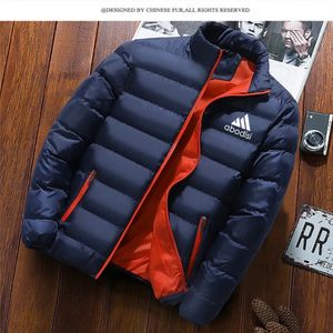 Herren-Daunenparkas, Herren-Trenchcoat, Herrenjacke, Winter-Junge, warmer Stehkragen, schmal geschnittene Winter-Reißverschlussjacke 231016