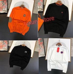 Tasarımcı Sweater Tb İşlemeli yün katlı erkek kazaklar mürettebat boynu uzun kollu kazak hoodie erkekler kadınlar rahat sweatshirt