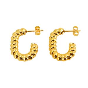 Lovely Gold color Goddess earrings trendy Mini Fried Dough Twists Earrings earring for women diy