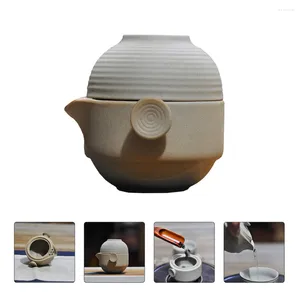 Teaware Sets Travel Tea Set Teapot Pottery Ceramic Cups Portable Kettle Fu Outdoor Lovers Gift 1