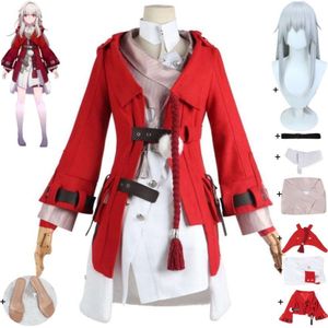 Cosplay Game Honkai Star Rail Clara Cosplay Costume Wig Shoes Anime Bloody Rabbit Red Loli Uniform Hallowen Carnival Party Suit