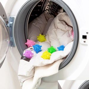 Diğer Çamaşırhane Ürünleri Sihirli Ball Yeniden Kullanılabilir Ev Yıkama Hine Giysileri Yumuşatıcı Kir temiz denizyıldızı şekli PVC Katı Envanter D DHO2R