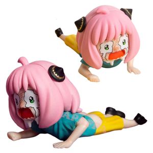 Finger Toys 6cm Spyfamily Anya Forger Anime Figure SpyFamily Action Figure Scene Ornaments Adult Collectible Staty Model Doll Toys Presents