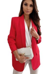 Women's Suits Blazers Jacket Female Oversize Jacket Women's Red Blazer Black Elegant Fashion Blazers Coat Zevity Spring Casual Office Ladies 231016