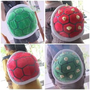 Backpacks 30cm 4 Style Anime Super Koopa Turtle SchoolBag Turtle Shell Green Bowser Plush Toys Backpack Kawaii Birthday Gift For ChildrenL231016