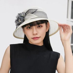 Berets Party Socialite Fedoras Women Deby Race Chic Fascinator Cocktail Cloche Hat Bride Wedding Headwear Lady Top Cap