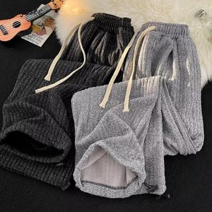 Men's Pants Autumn Men Baggy Simple Sporty Daily Leisure Fitness Gym Trousers Teenagers Korean Style Outer Bottoms Drawstring