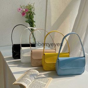 Shoulder Bags spring and summer bag women's bag fashion handbag hand carrying shoulder bag leather bright underarm bagblieberryeyes